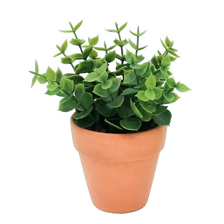 人造植物草人工盆栽草在室内或室外的陶瓷花盆